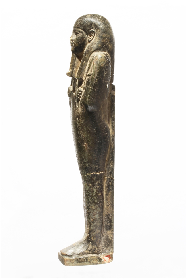 Shabti of dark granite